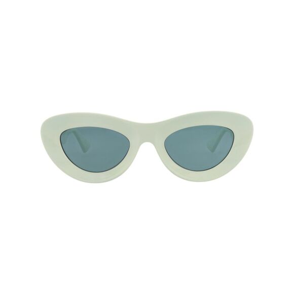 Bottega Veneta Accessories - Bottega Veneta Cat Eye-Frame Injection Sunglasses Green Womens